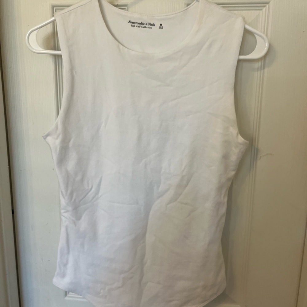 White Sleeveless Top
